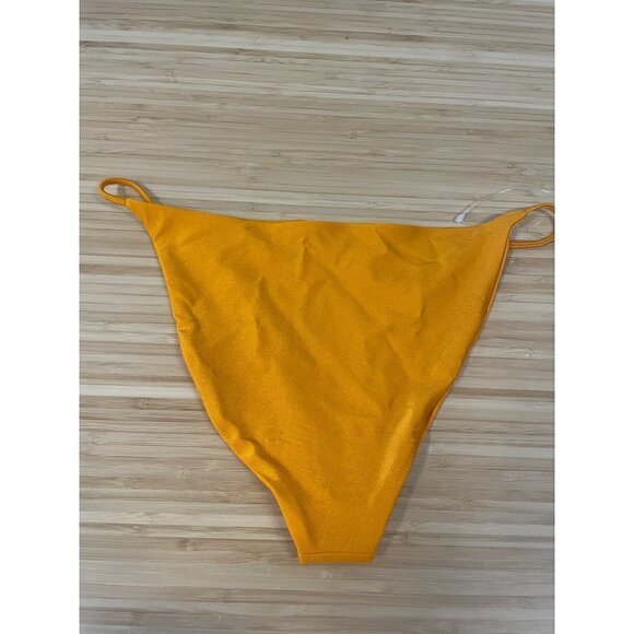 JADE SWIM Bare Minimum Bikini Bottom Sunset Sheen Womens Size Large - Picture 6 of 10